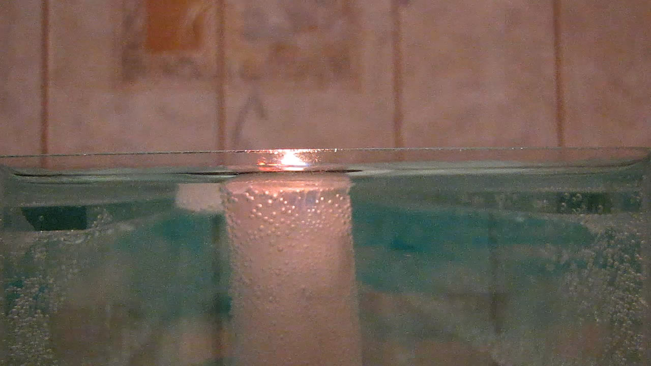    ? Does candle burn under water?